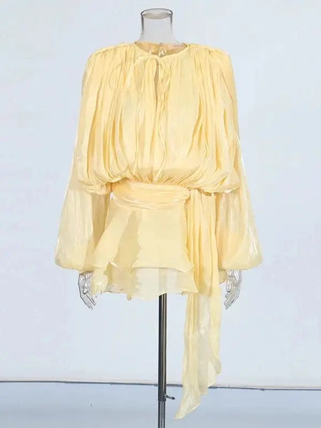 Blouse Mini Dress