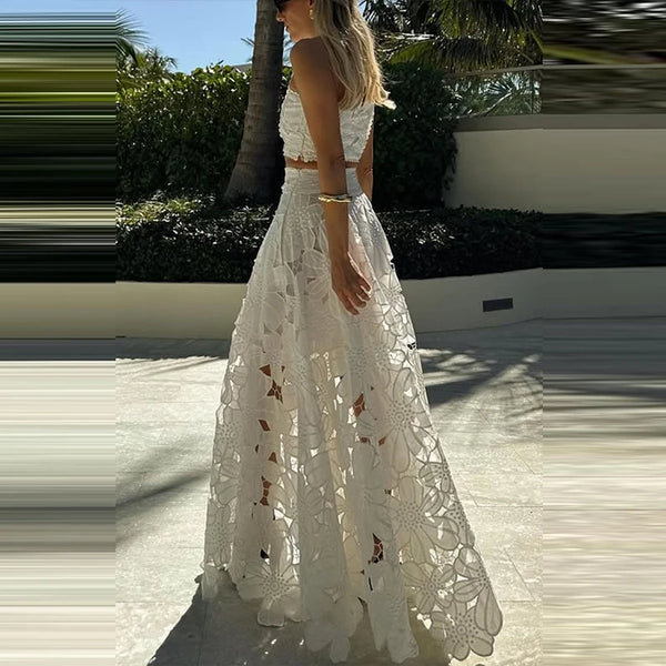 Lace Top & Skirt