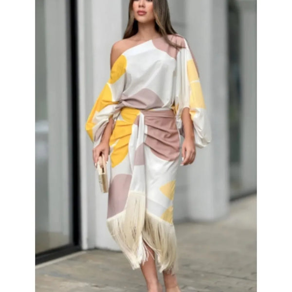 Fringed Skirt Two-piece Set