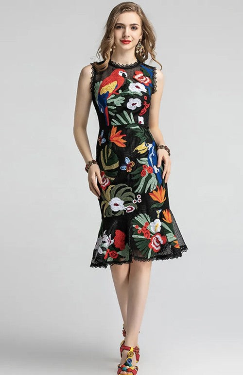 Bloom Embroidered Dress
