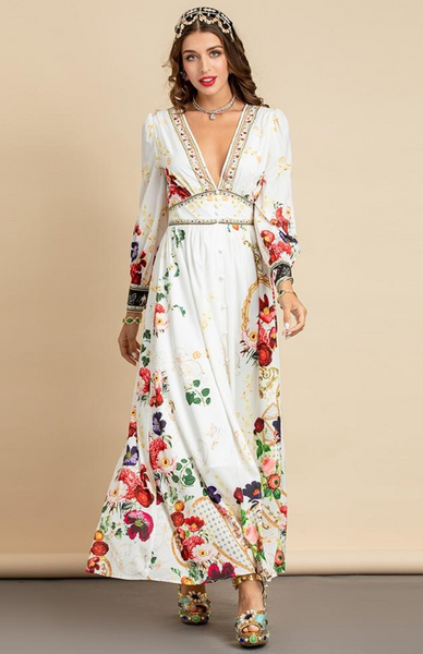 Designer Divine Floral Gown