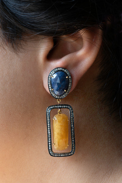 Blue Topaz Earring