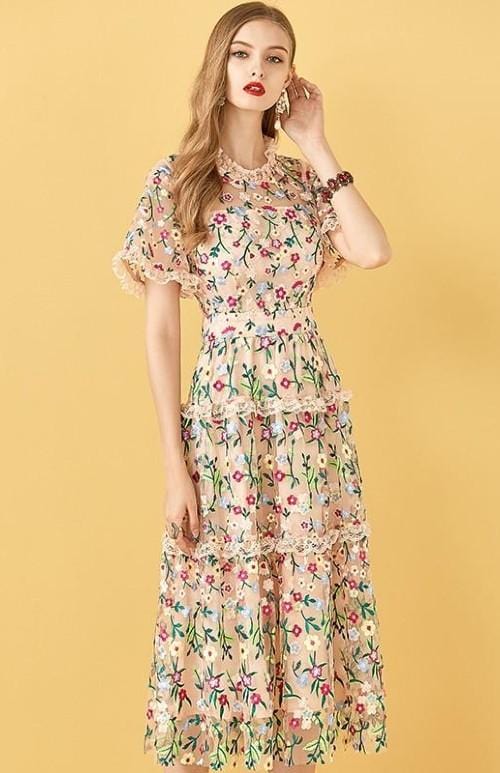Dream Floral Lace Dress – myhouseoffashion.com
