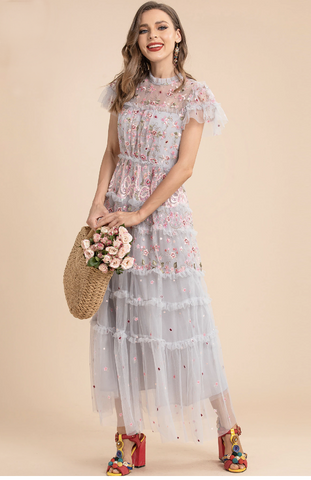 Designer Gala Embroidered Dress