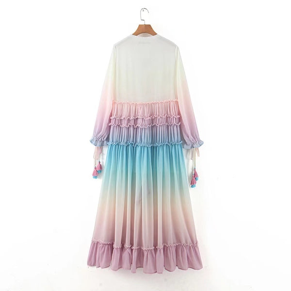 Bohemian Rainbow Colorpop Dress