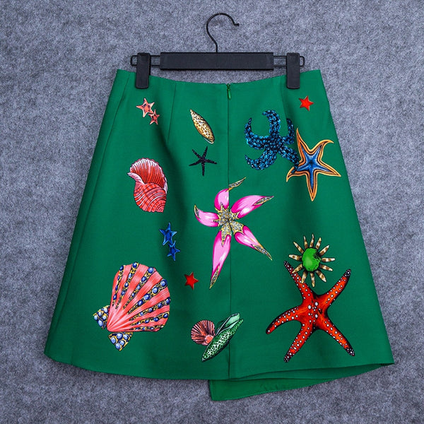 Beaded Mini Skirt